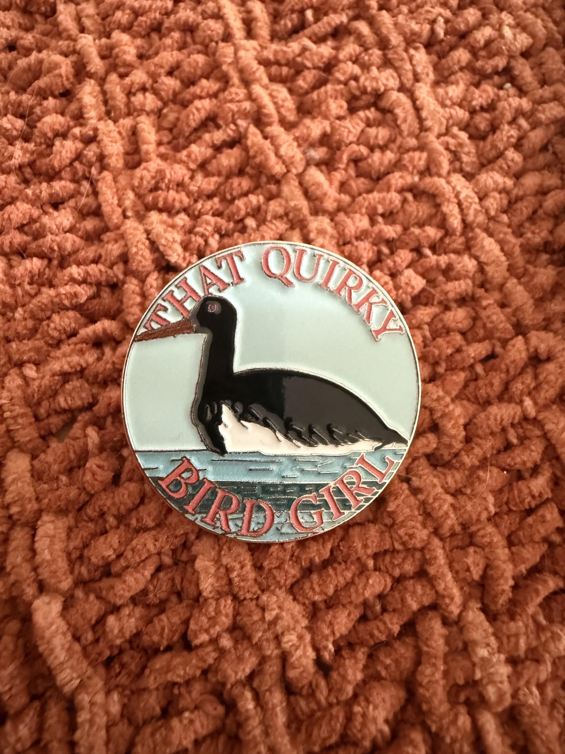 That Quirky Bird Girl High-Quality Pin